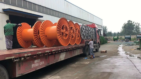 Industrielle Stahlkabeltrommel runzelte Bobbin For Stranding Machine
