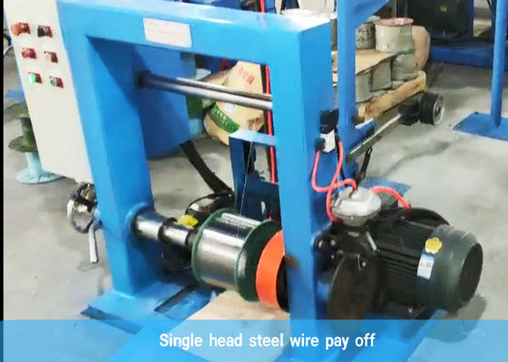 Einzelne Stahl-Draht-EVA Coating Machine Fiber Optic-Kabel-Fertigungsstraße des Kopf-21kw
