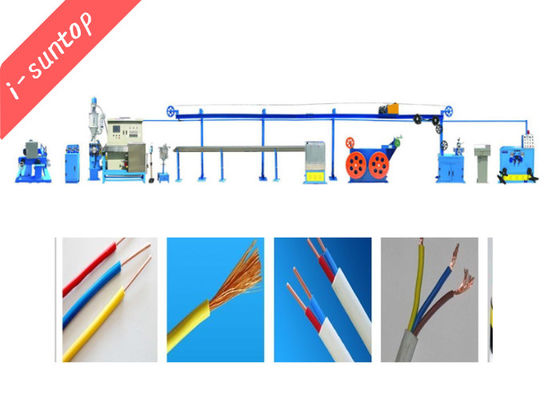 PVC, das Draht-Verdrängungs-Maschine für 1,5/2.5mm das Quadrat unterbringt